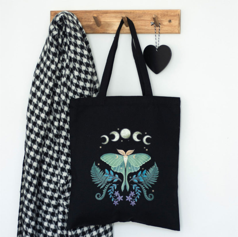 Luna Moth Polycotton Tote Bag