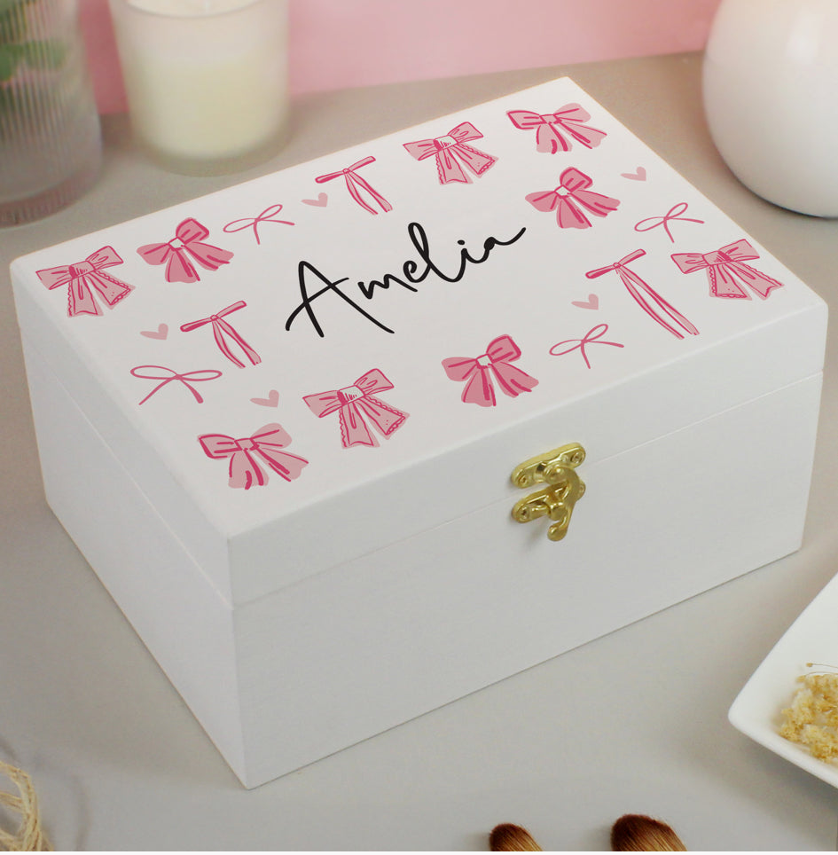 Personalised Bow Storage Box