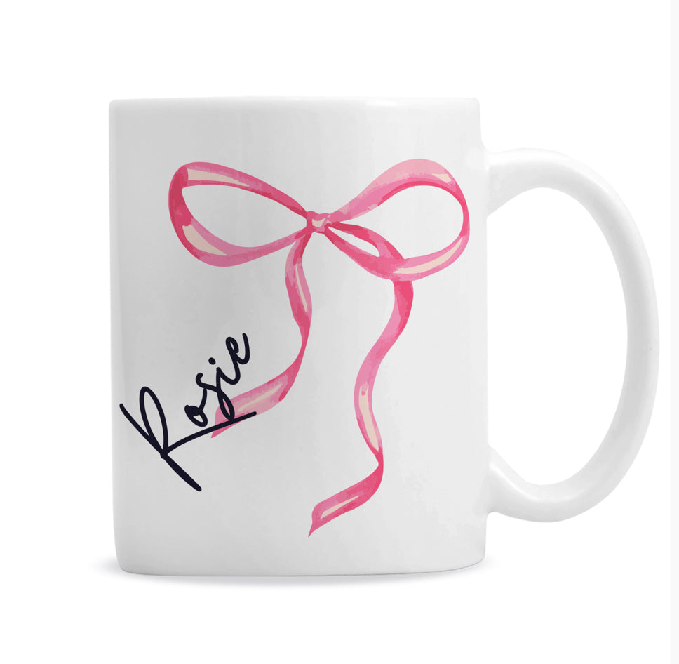 Personalised Bow Mug