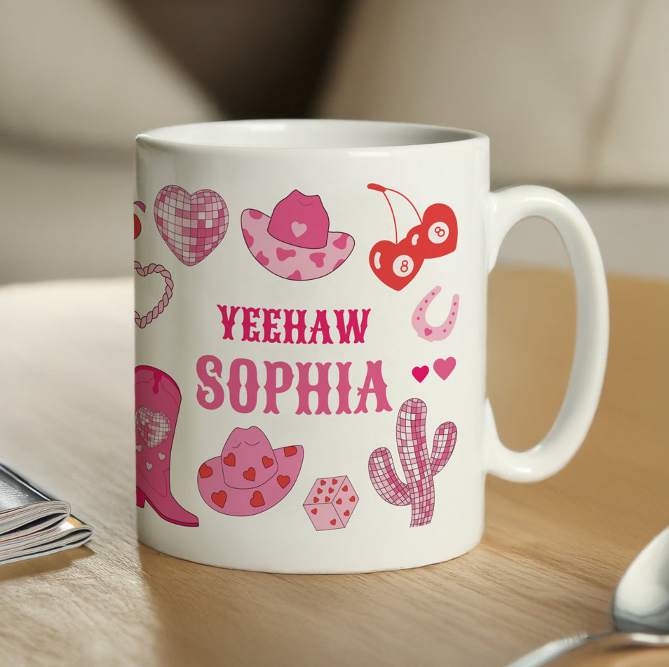 Personalised Cowgirl Mug