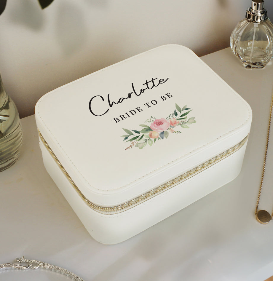 Personalised Wedding Travel Jewellery Box