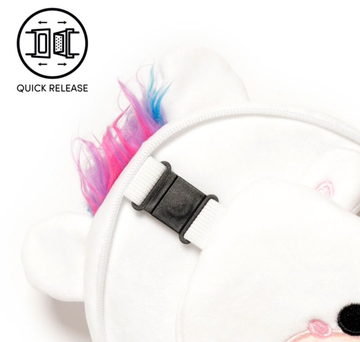 Relaxeazzz Travel Pillow & Eye Mask - Unicorn