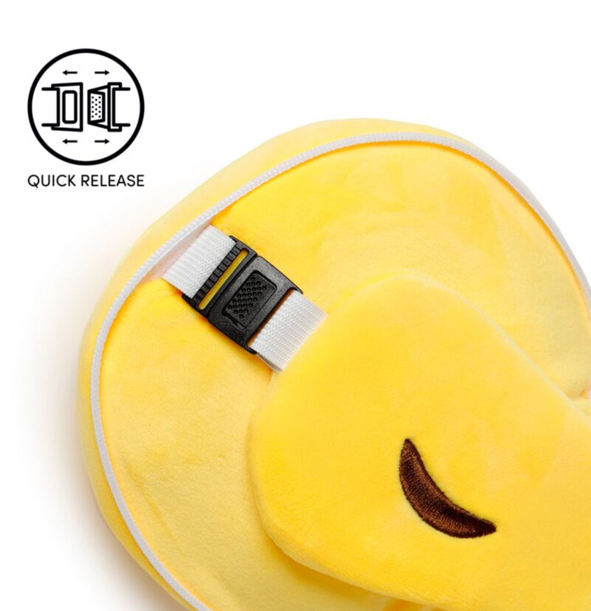 Relaxeazzz Travel Pillow & Eye Mask - Snoozie the Sleeping Head