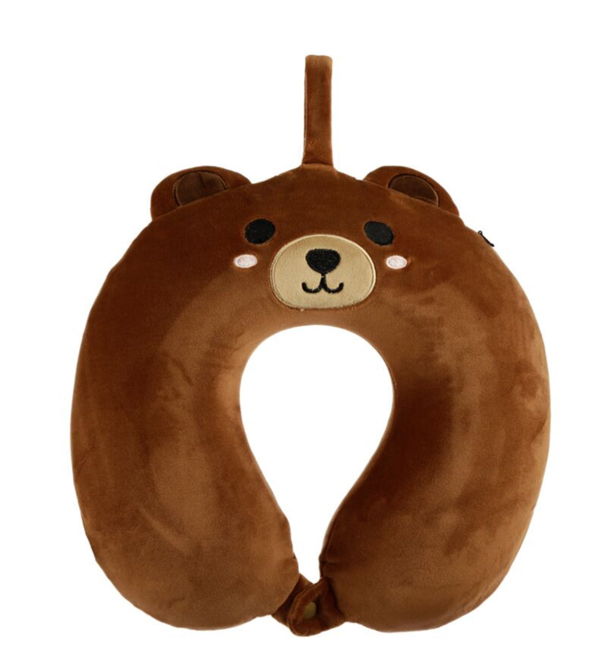 Relaxeazzz Plush Memory Foam Travel Pillow - Bear