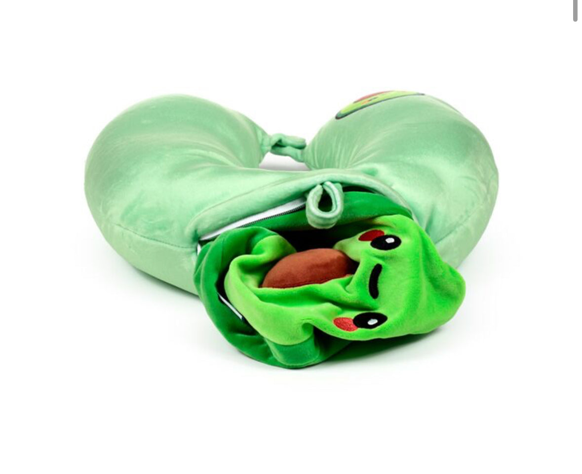 2-in-1 Swapseazzz Travel Pillow and Plush Toy - Foodiemals Pedro the Avocado
