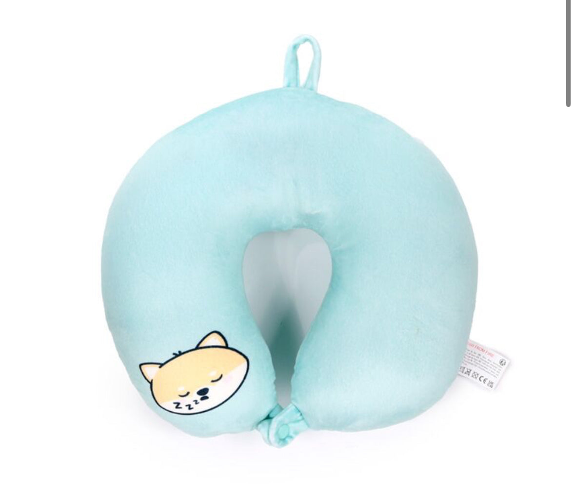 2-in-1 Swapseazzz Travel Pillow and Plush Toy - Adoramals Shuggs the Shiba Inu