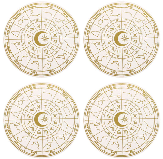 Astrology Wheel Coaster Set