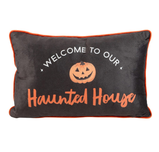 40cm Rectangular Haunted House Cushion