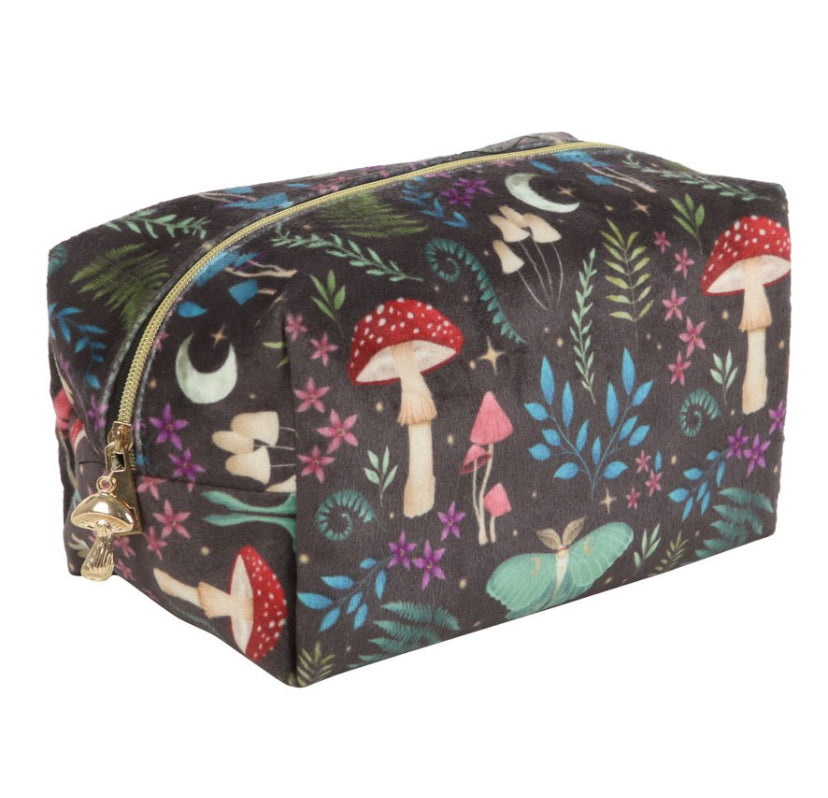 Dark Forest Print Makeup Bag