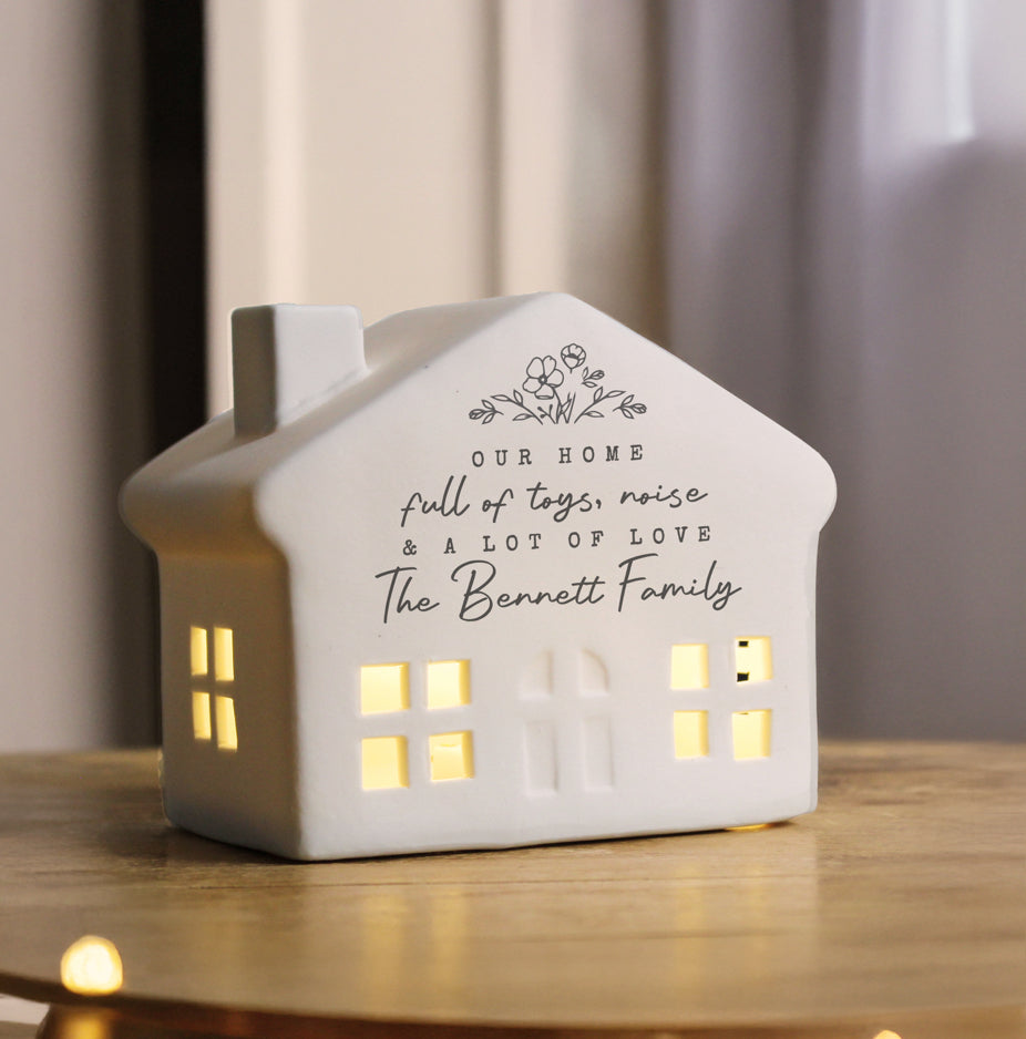 Personalised Floral LED House
