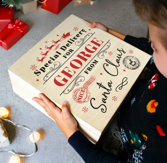 Personalised Special Delivery Christmas Eve Box