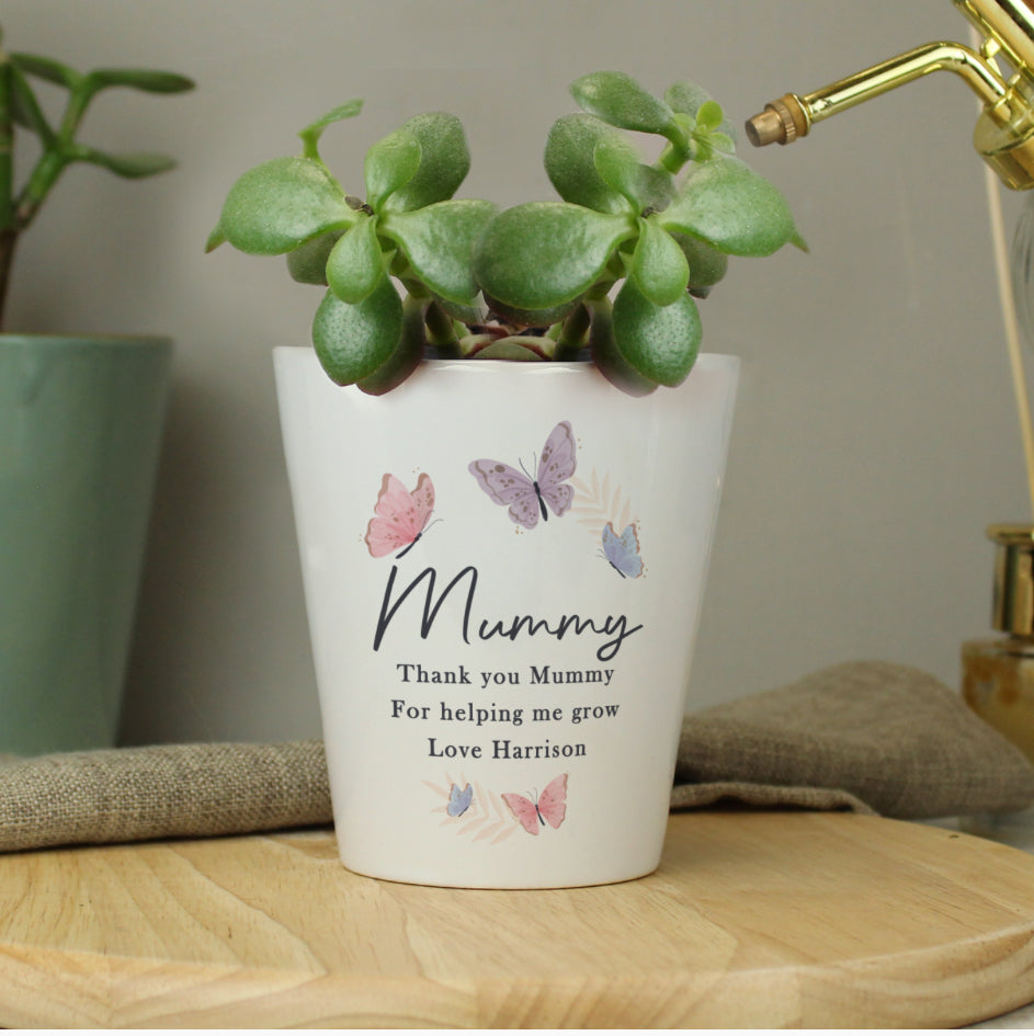 Personalised Butterfly Plant Pot