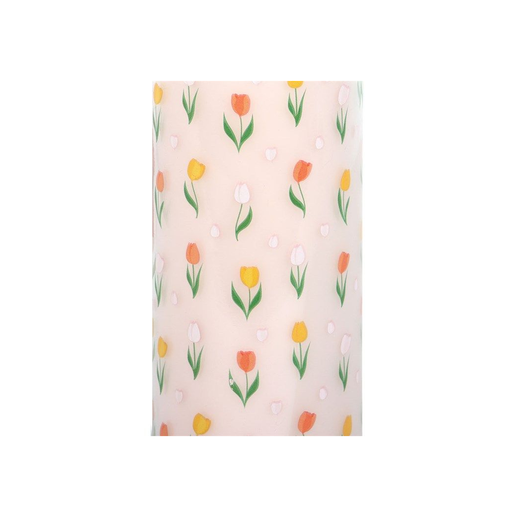 Tulip Print French Tulip Tube Candle