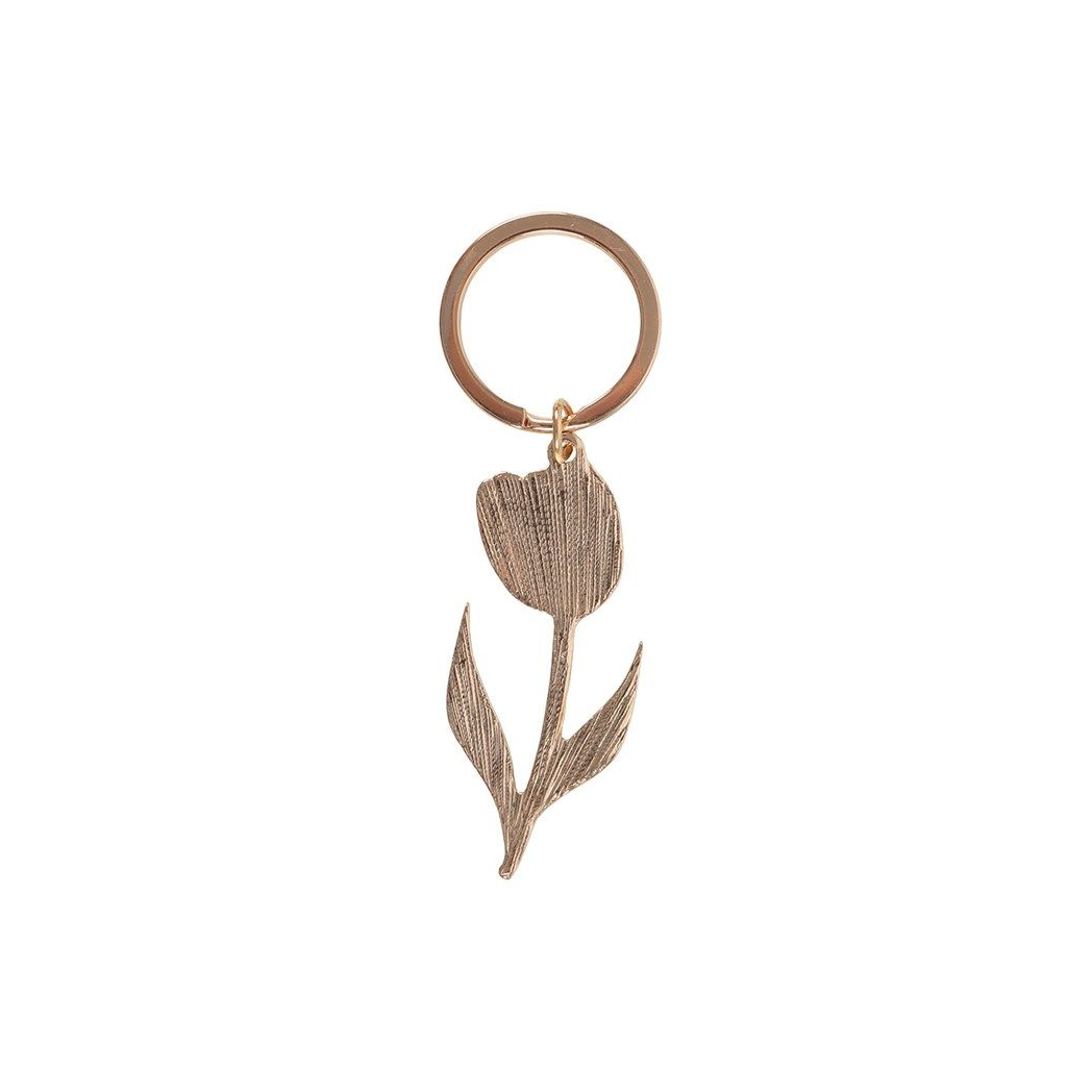 Pink Tulip Keyring