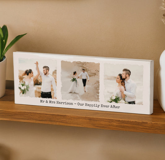 Personalised Photo Upload Mantel Block