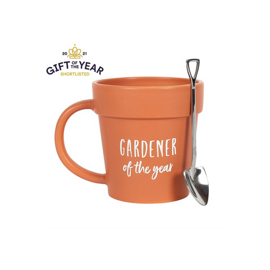 Gardener of the Year Pot Mug and Shovel Spoon