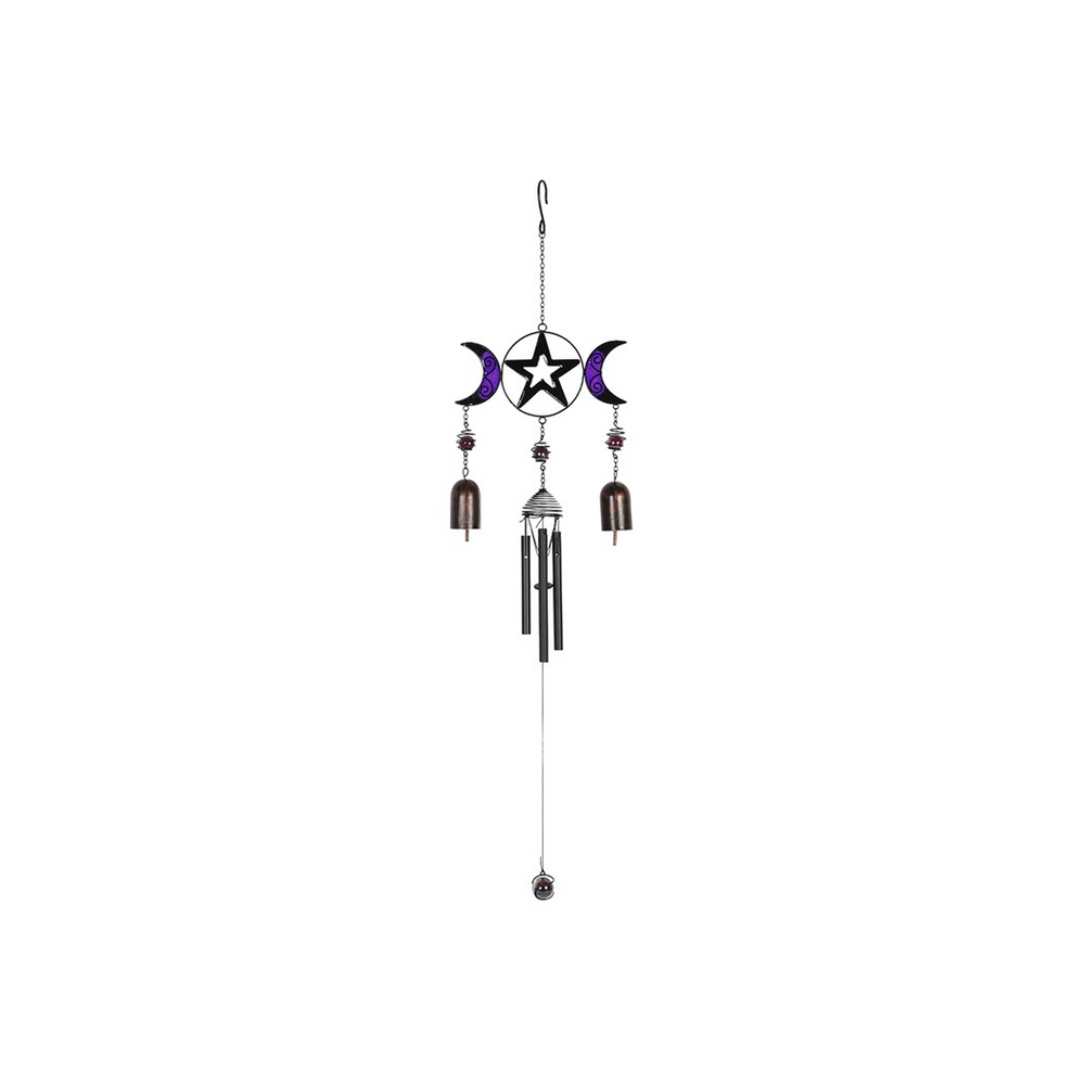 Triple Moon Windchime with Bells