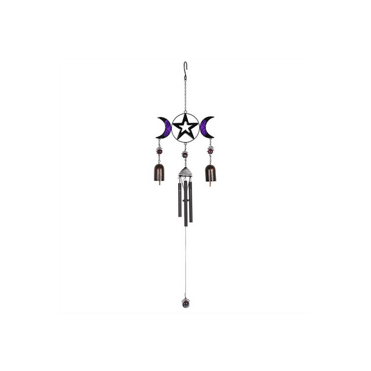 Triple Moon Windchime with Bells