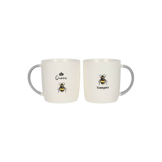 Queen Bee and Bee Keeper Mug Set