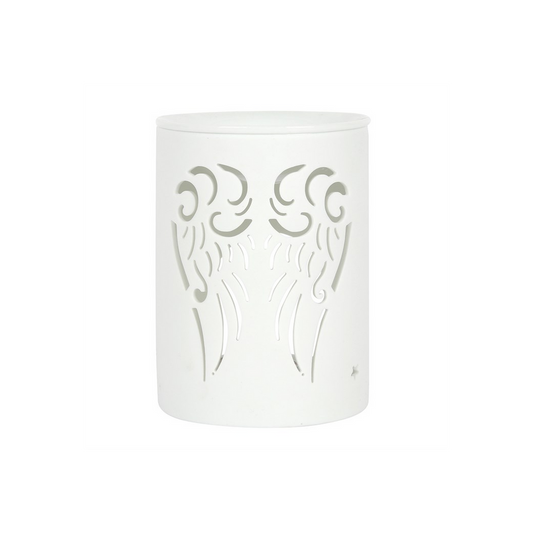 White Angel Wings Cut Out Oil Burner