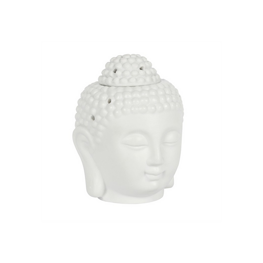 White Buddha Head Oil Burner