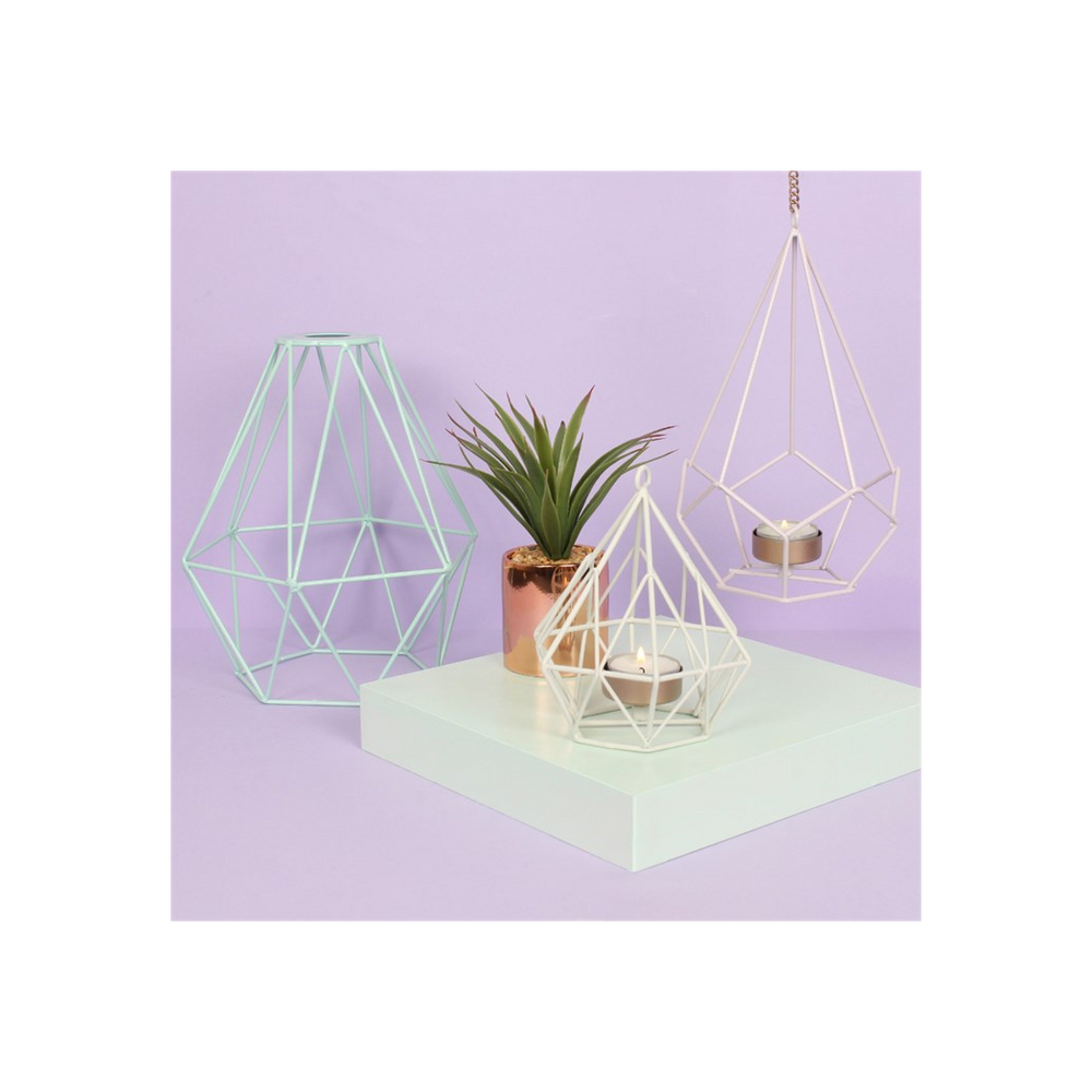 White Wire Tealight Holder