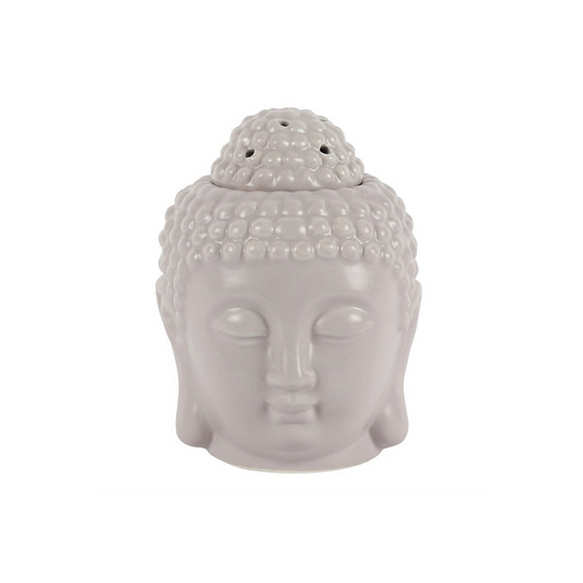 Small Grey Buddha Head Oil Burner