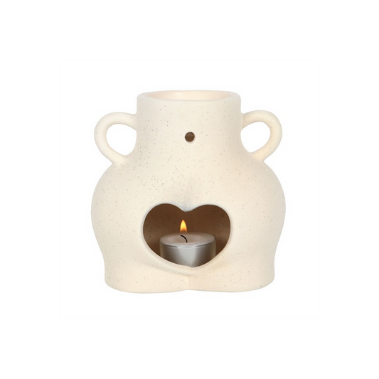 Cream Speckle Bum Oil Burner