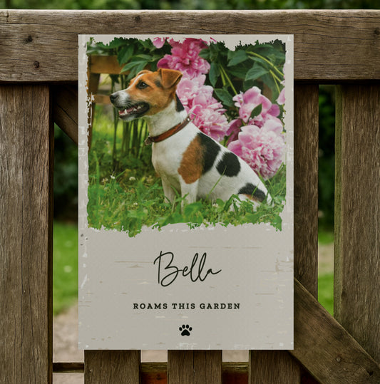 Personalised Photo Upload Pet Aluminium Sign