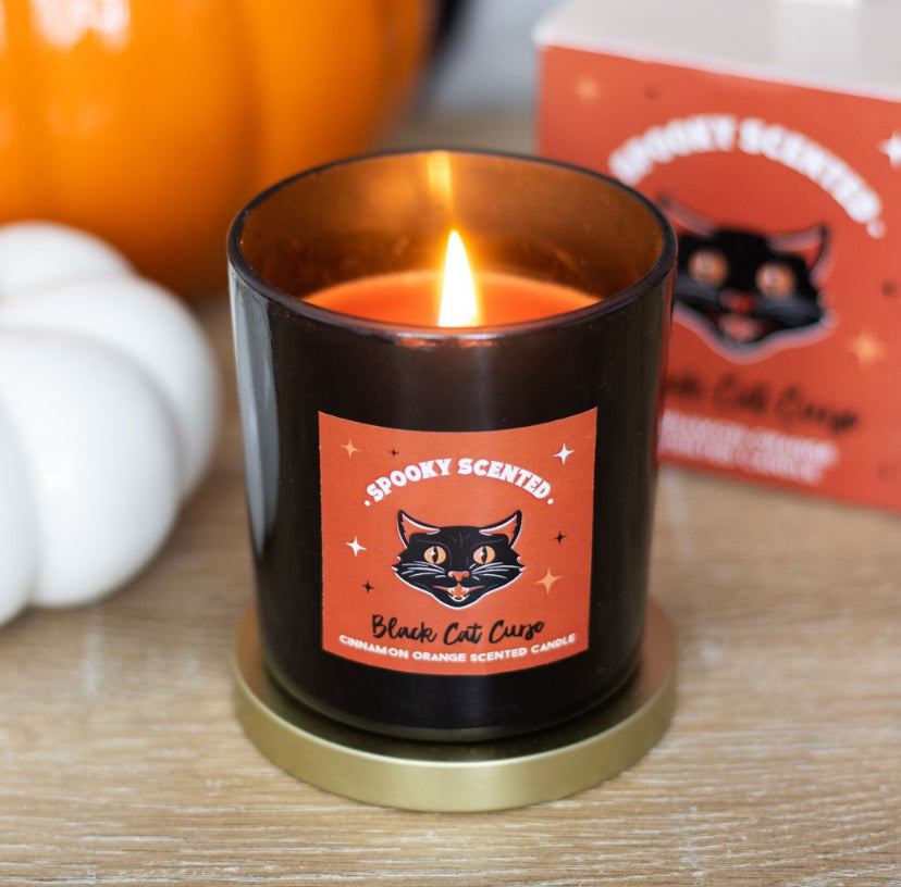 Black Cat Curse Cinnamon Orange Candle