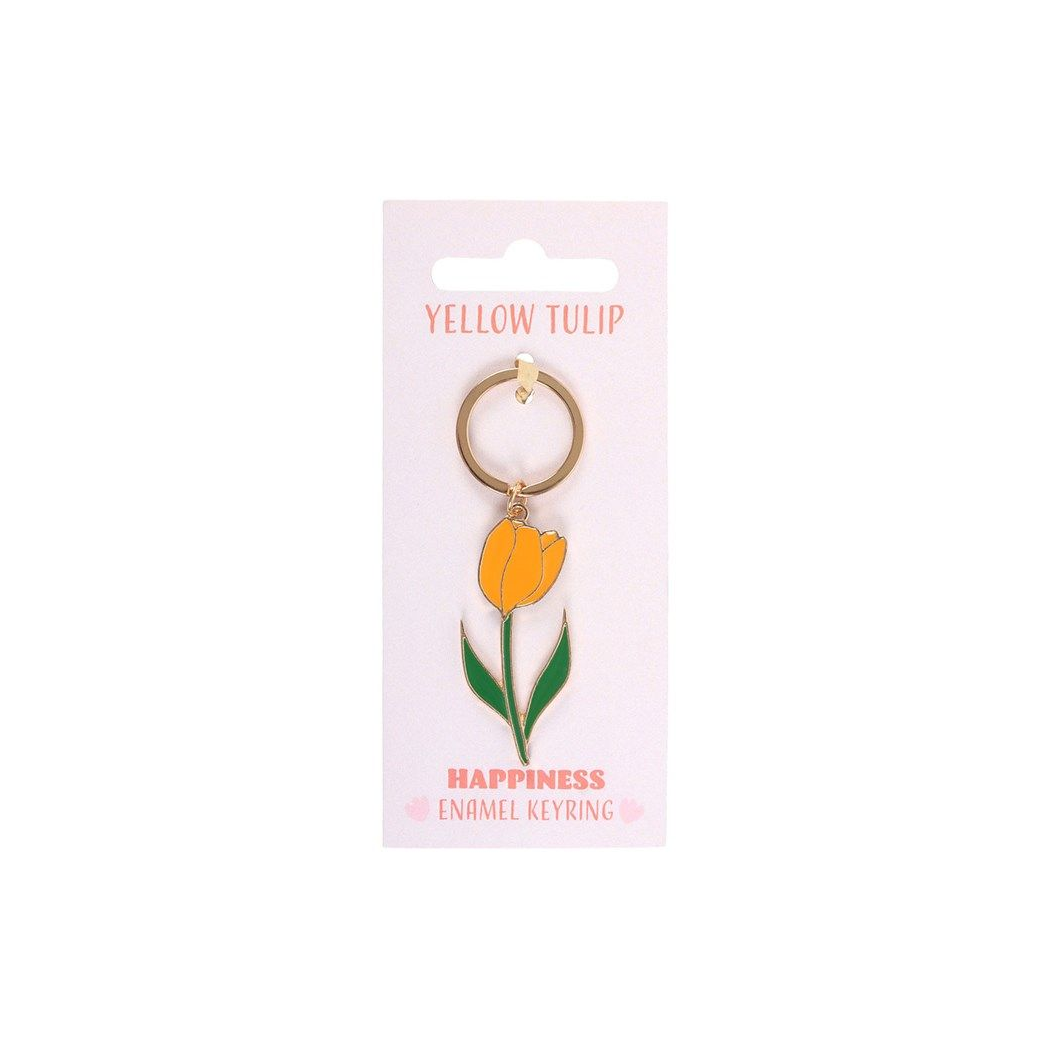 Yellow Tulip Keyring