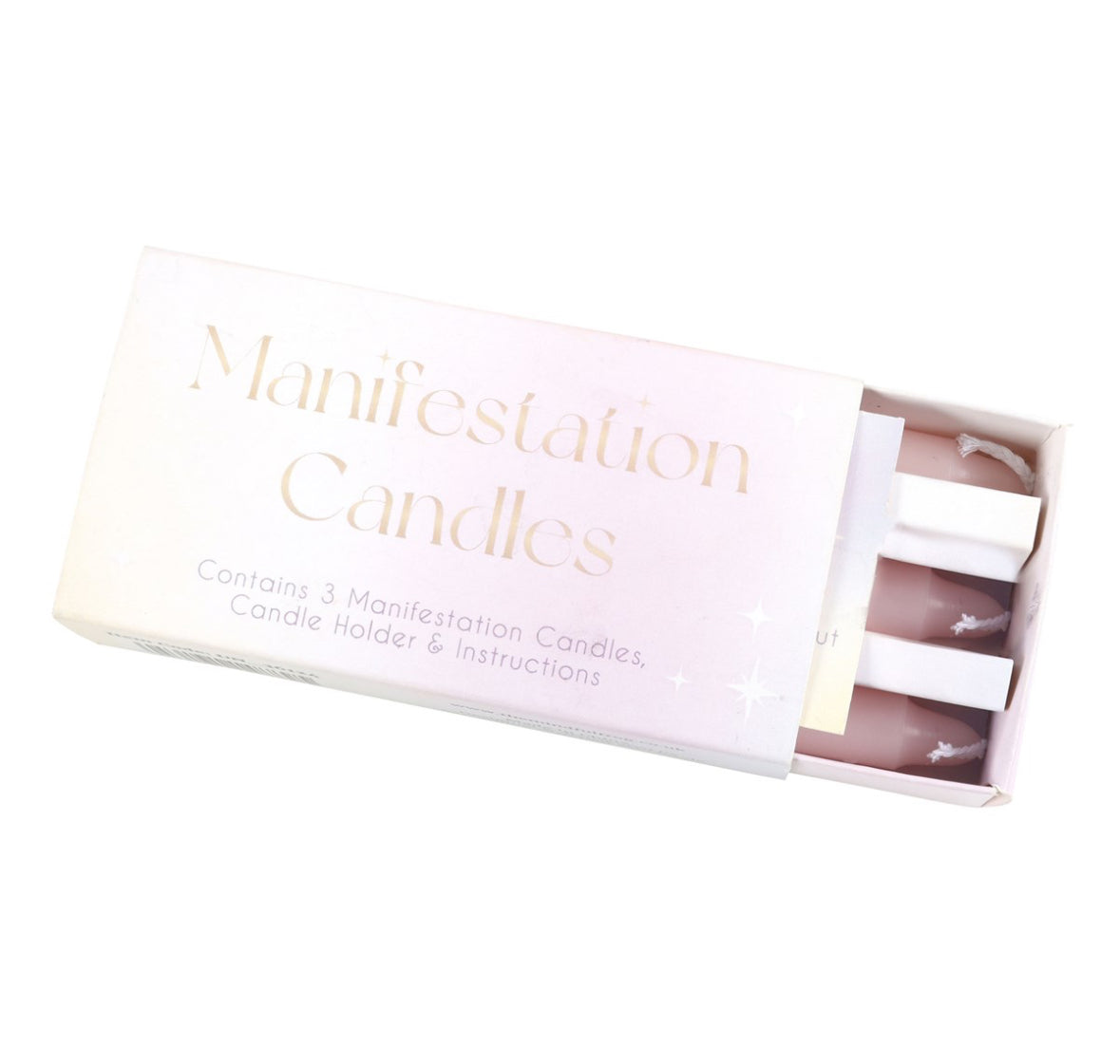 3 Manifestation Spell Candles in a Box