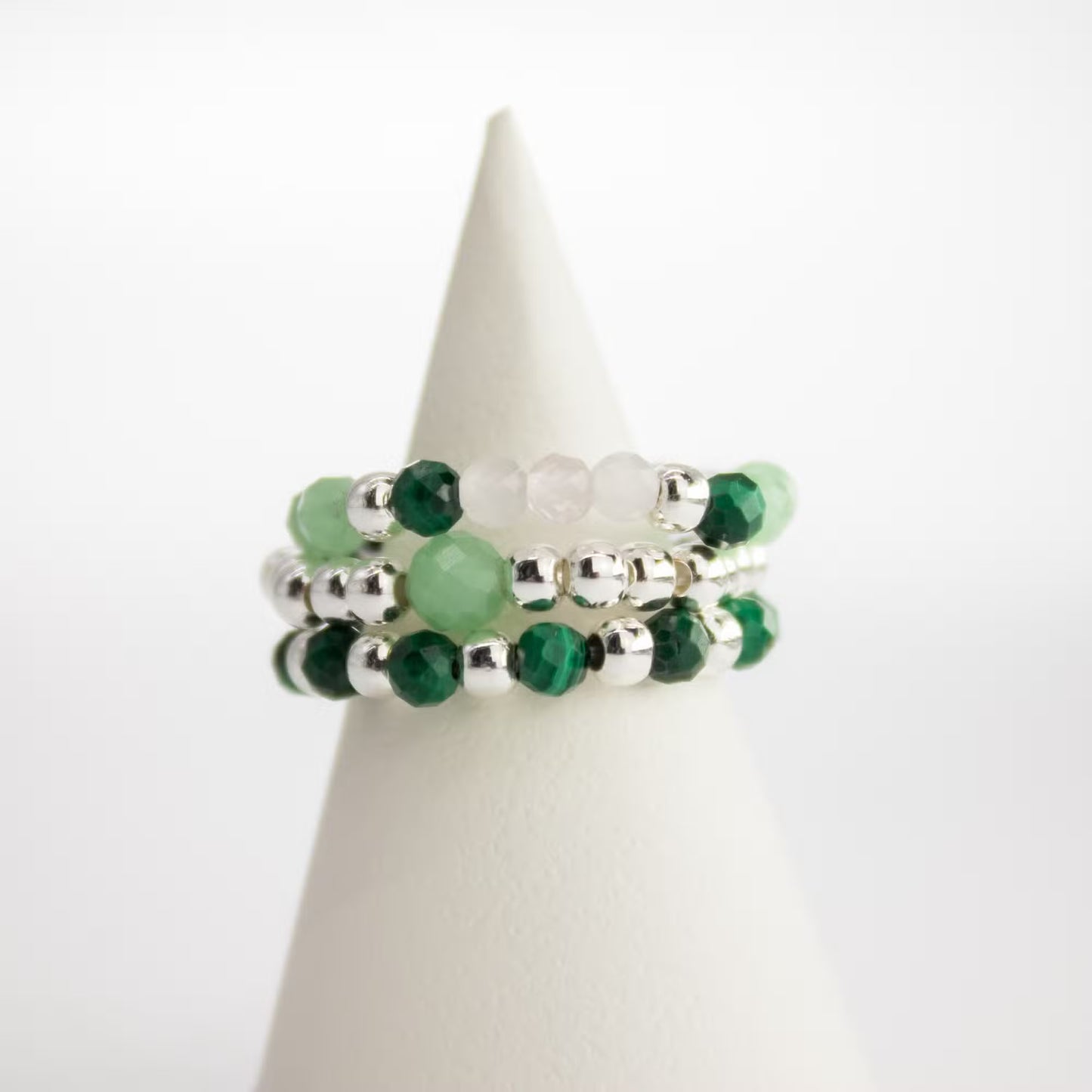 Nymph Spirit Gemstone Ring Set - Forest Spirit Image 1