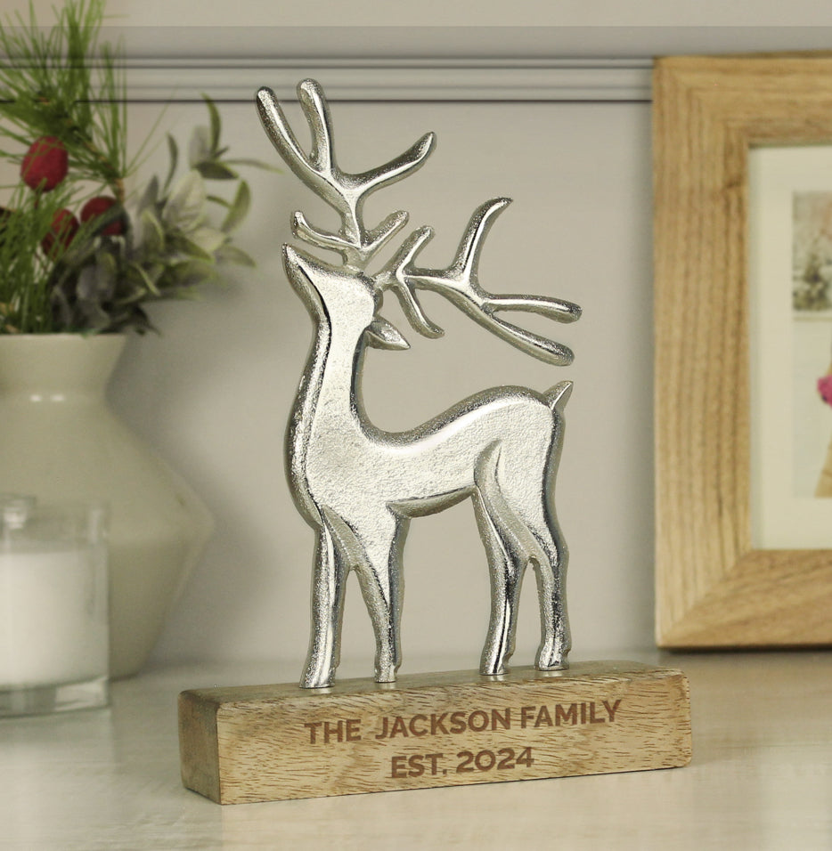 Personalised Stag Ornament