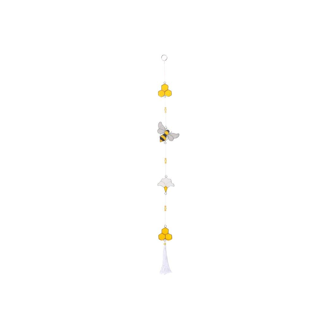 String of Bee and Honeycomb Suncatchers