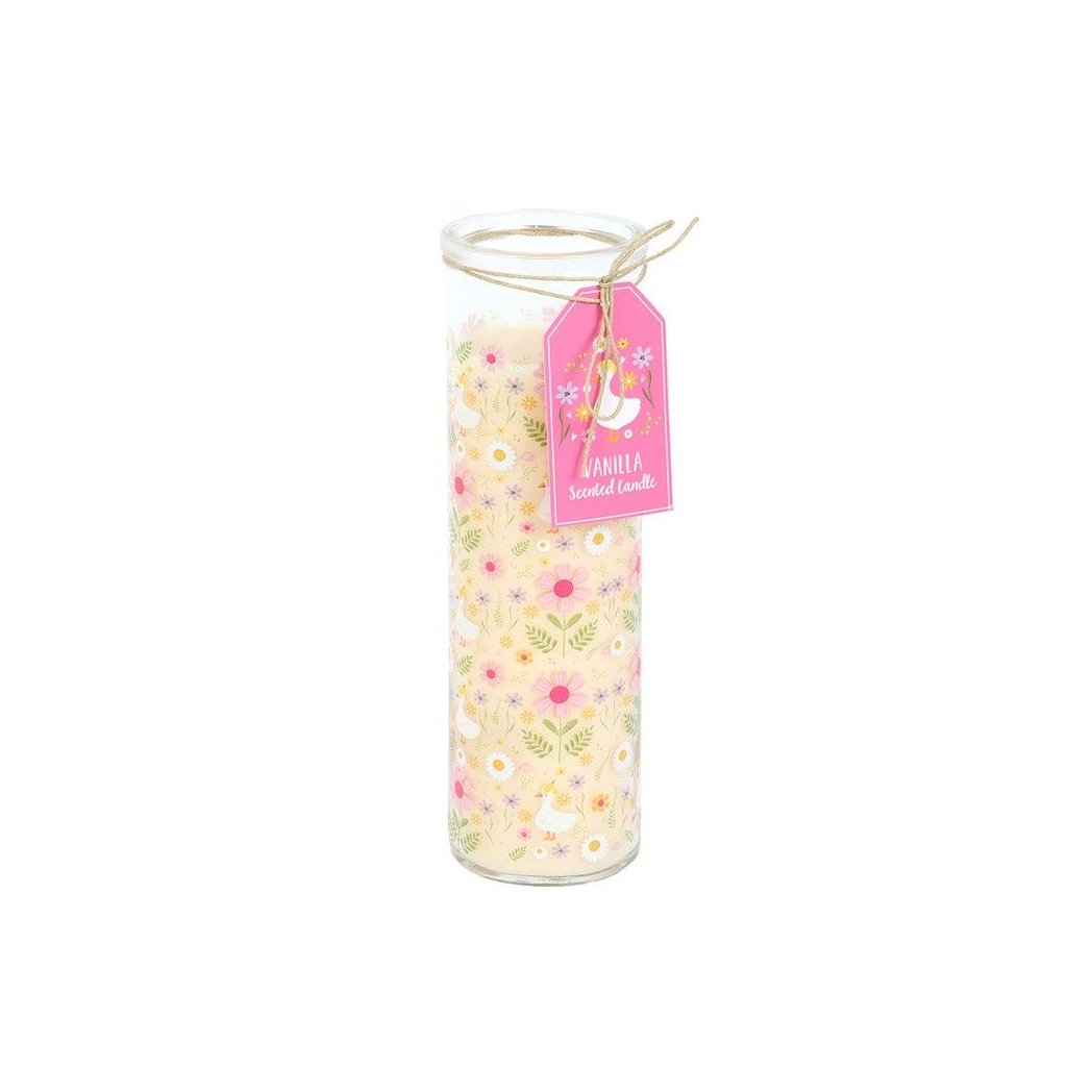 Daisy & Duck Print Vanilla Tube Candle