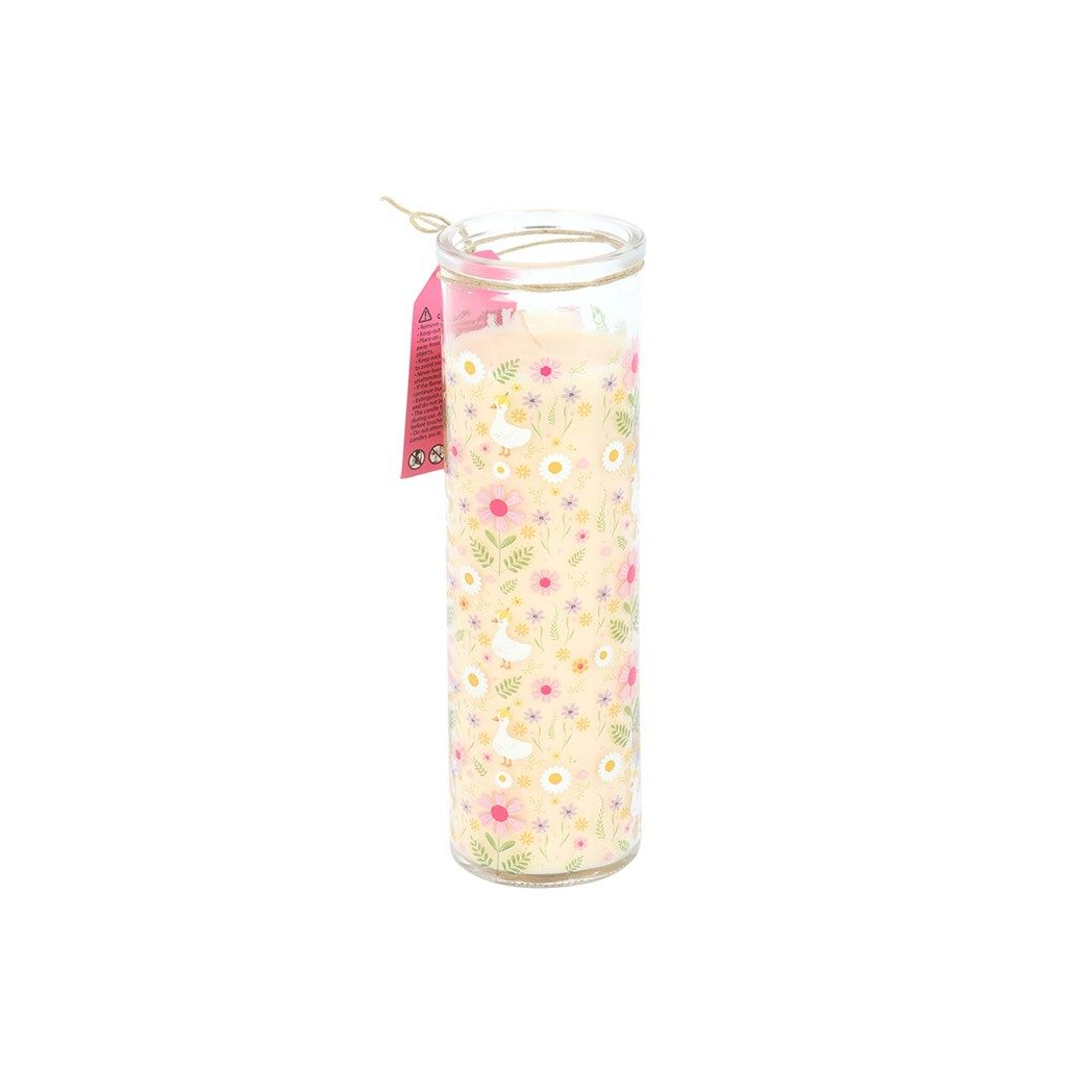 Daisy & Duck Print Vanilla Tube Candle