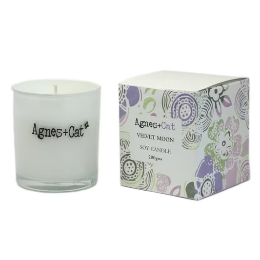 Agnes + Cat Votive Candle - Velvet Moon