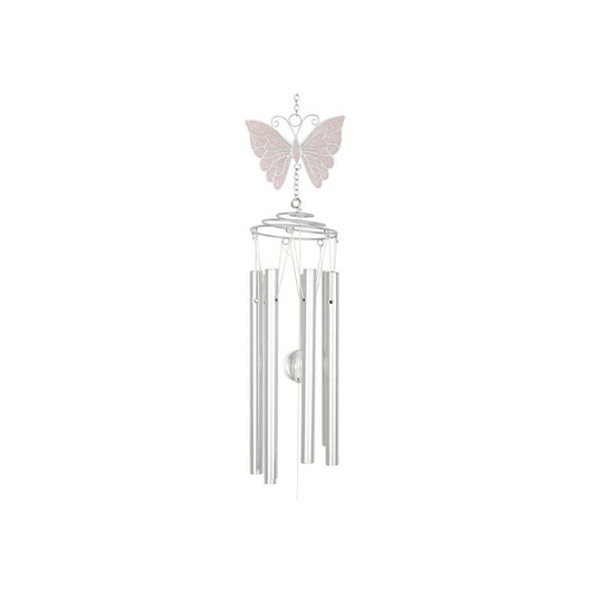 White Butterfly Windchime