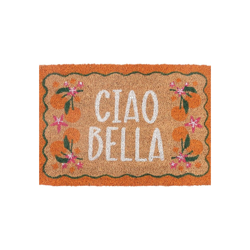 Orange Ciao Bella Doormat