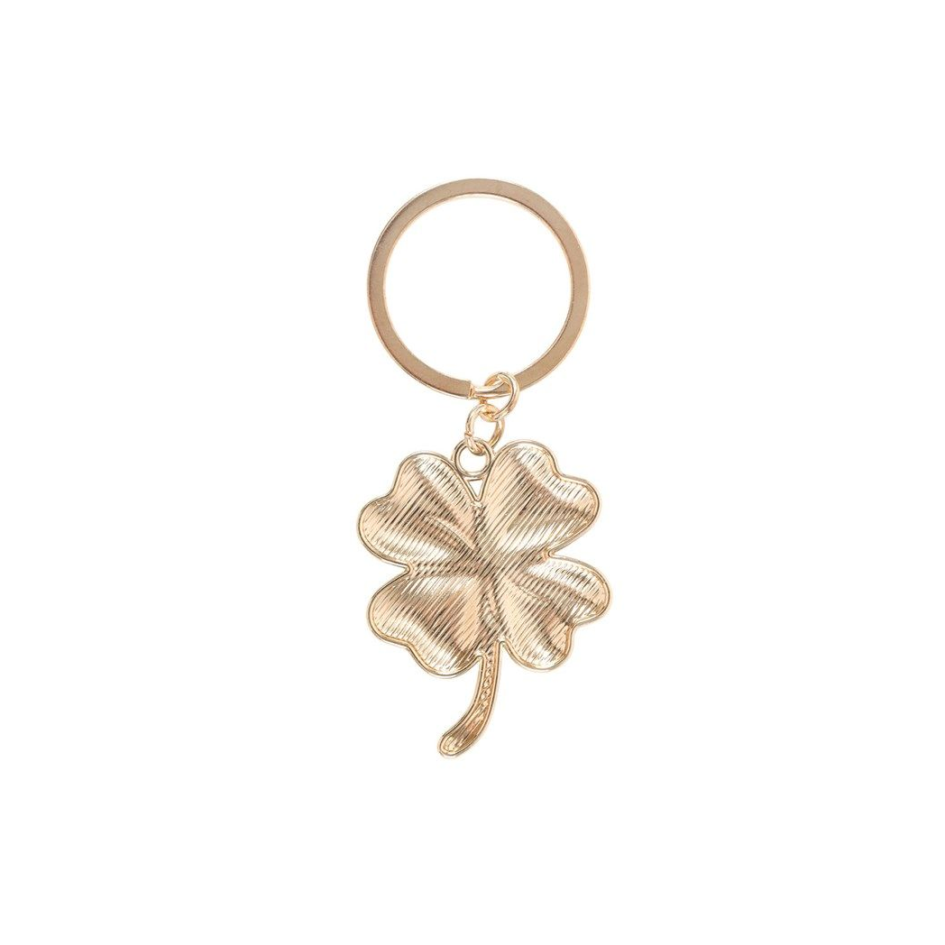 Lucky Four-Leaf Clover Keyring