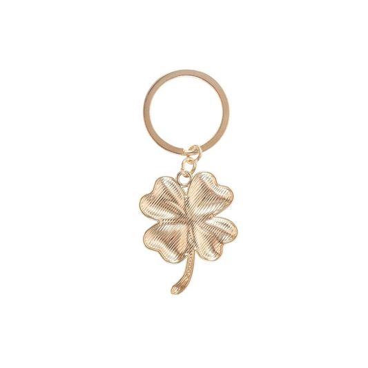 Lucky Four-Leaf Clover Keyring