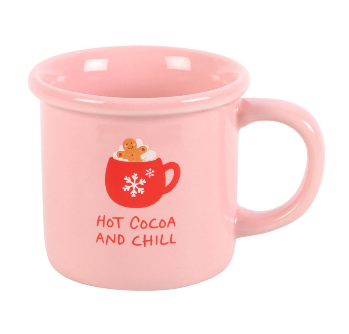 Pink Hot Cocoa and Chill Mug