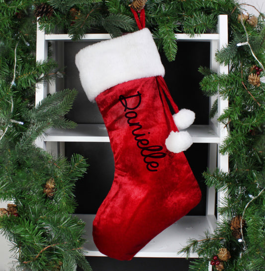 Personalised Name Only Red Stocking