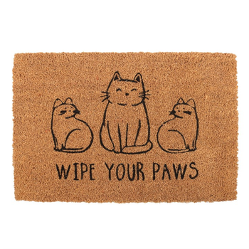Natural Wipe Your Paws Cat Doormat