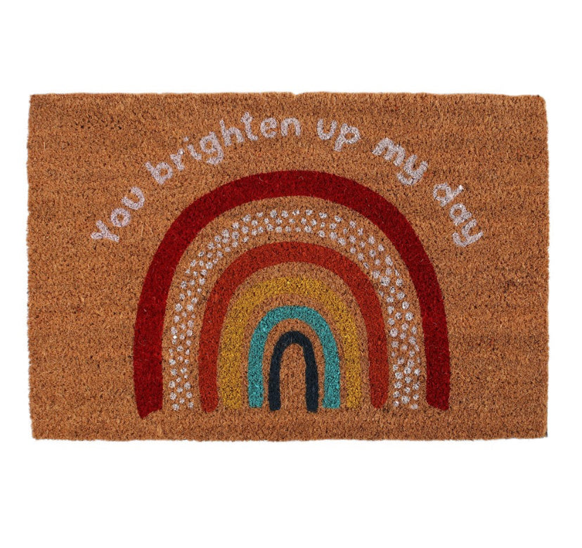 Rainbow Natural Doormat