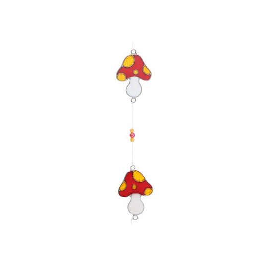 String of Mushroom Suncatchers