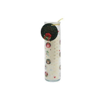 20cm Christmas Bauble Advent Tube Candle