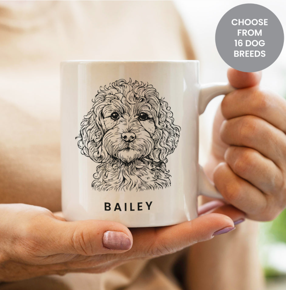 Personalised Dog Breed Mug