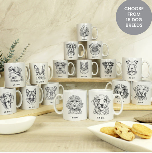 Personalised Dog Breed Mug